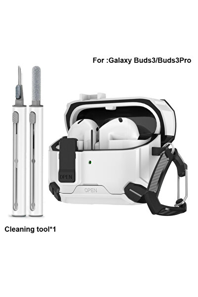 Choice غطاء قفل أمان لسماعات الأذن من White-tool لسماعات Buds 3/Buds3 Pro مع غطاء حماية MagSafe ومفتاح...