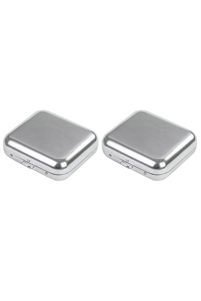 Choice قطعتان منفضة سجائر معدنية صغيرة للسيارة والسفر - حجم الجيب 2.4 × 2.1 بوصة منفضة سجائر مانعة للتسرب، محمولة