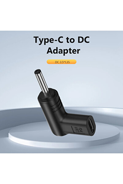 Choice 12V DC3.5x1.35 12V/15V/19.5V Power Connector Multifunctional Type C To DC Jack Plug Charging Adapter