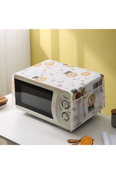 Choice غطاء غبار مقاوم للماء للميكروويف بتصميم أسد مقاس 85×35 سم، تخزين جانبي...