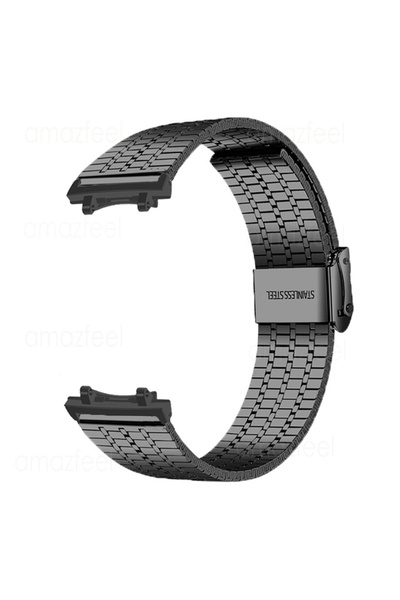 Choice سوار أمازفيت تي-ريكس 3 أسود اللون، سوار معدني من الفولاذ المقاوم للصدأ...