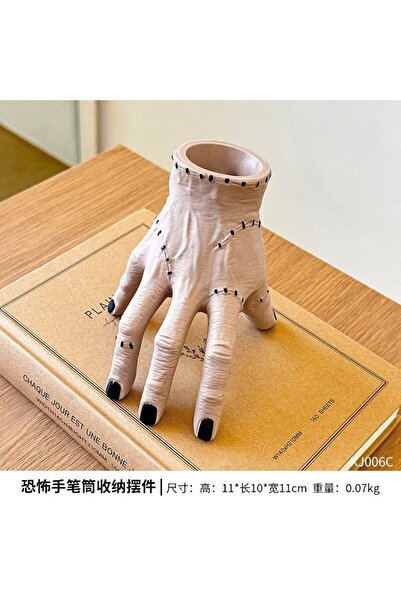 Choice زينة يد آدمز المكسورة بلون داكن في الهالوين. زينة حديقة على شكل يد أستور.