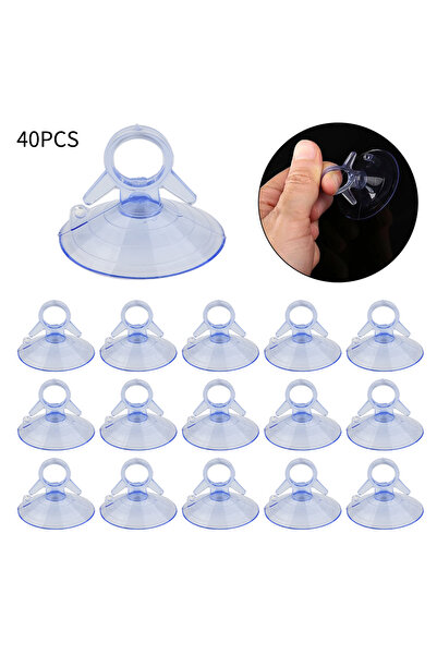 Choice 40Pcs 45mm Bathroom Toilet Suction Cup Car Sunshade Suction PVC Cups Clear Rubber Plastic Suckers...