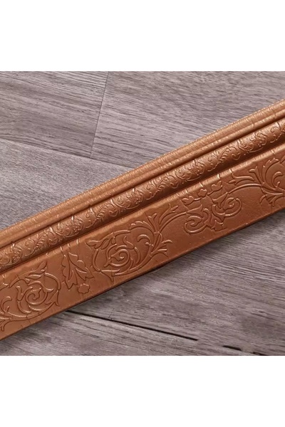 Choice 230 × 10 سم لون نحاسي، قطعة واحدة، 2.3 متر × 10 سم، ورق حائط ثلاثي الأ...