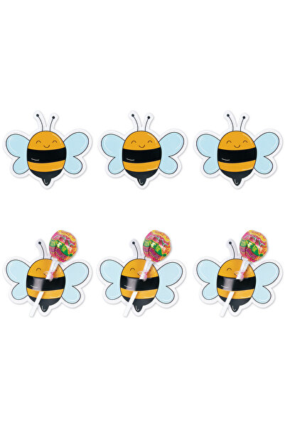 Choice النمط ب 50 قطعة من بطاقات حامل مصاصات على شكل نحلة كرتونية، بطاقات تغل...