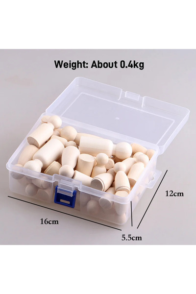 Choice MTXBJDIY-1set 50 Pcs غير مكتمل دمية خشبية من أجل طلاء DIY أجسام الدمى الخشبية الطبيعية De