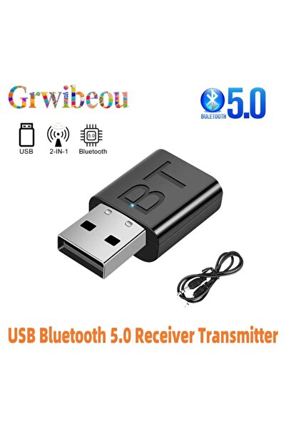Choice Bluetooth v5.0 NEW 2 in 1 USB Bluetooth Receiver Transmitter Car BT 5.0 Audio Adapter TV Computer Wi
