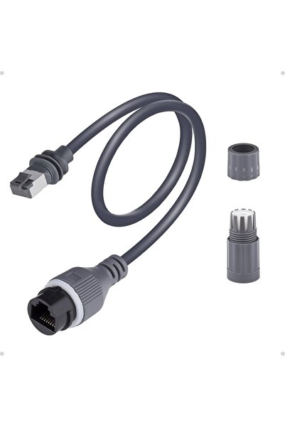 Choice 0.2 m B Ethernet Adapter for Starlink Standard/Gen 3 and Mini, Waterproof Barrel Jack, 24AWG CAT5E 1