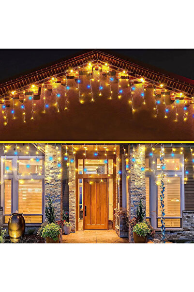 Choice قابس أوروبي 220 فولت، سلسلة أضواء LED متدلية بطول 12 مترًا، 6 أمتار، 12 مترًا، زينة أضواء خرافية لحفلات رأس السنة الميلادية