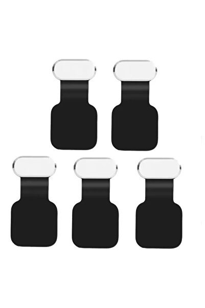 Choice 5 قطع من سدادات الغبار اللاصقة المعدنية الفضية من النوع C لحماية الهوا...