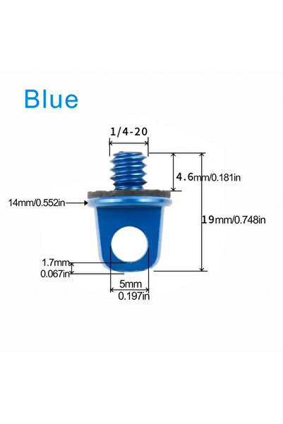 Choice 2 قطعة من مشبك الكتف الآمن، برغي معدني، حزام سريع للكاميرا، حلقة اتصال آمنة للكاميرا مقاس 1/4 بوصة