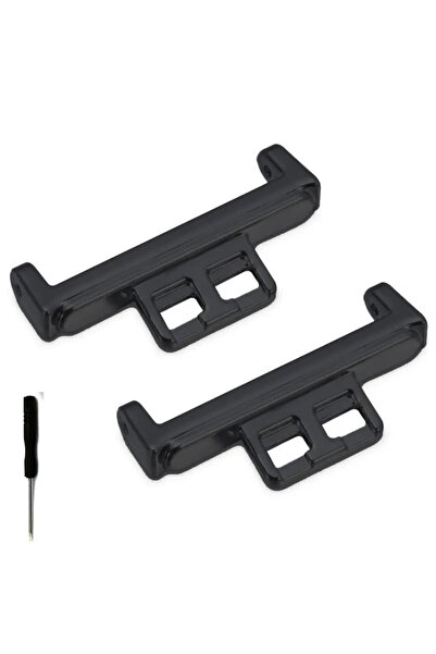 CAOWTAN محولات توصيل سوار ساعة هواوي فيت سوداء (قطعتان)
موصل معدني بديل لساعة...