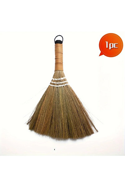 Choice مكنسة عشب صفراء مصنوعة يدويًا، قطعة واحدة، مكنسة غبار صغيرة مصنوعة يدو...