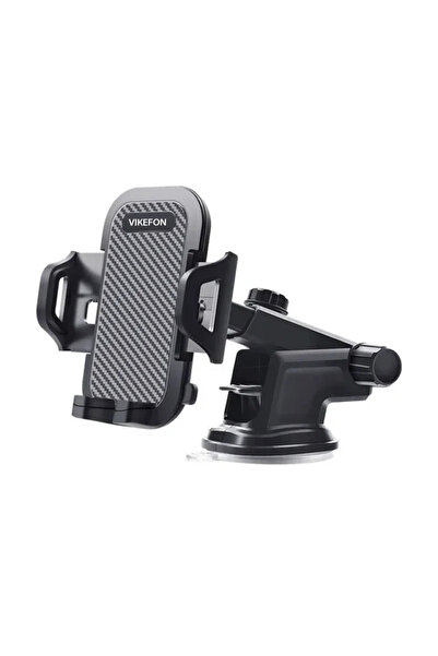 Vikefon حامل هاتف محمول للسيارة من VIKEFON باللون الأسود، مثبت على لوحة القيا...