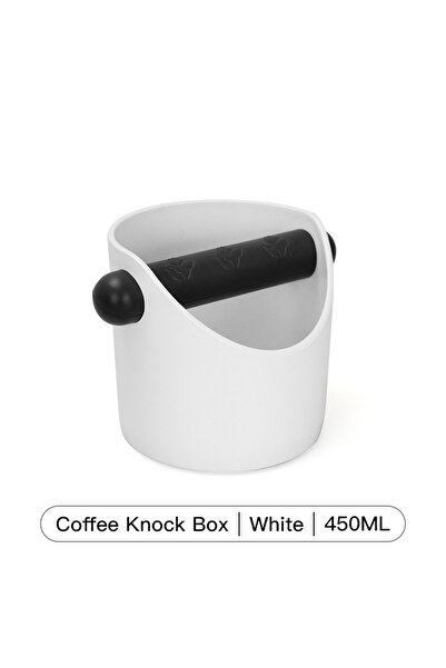 Choice1 علبة طحن قهوة بيضاء سعة 450 مل، حاوية لتجميع بقايا القهوة المطحونة، م...