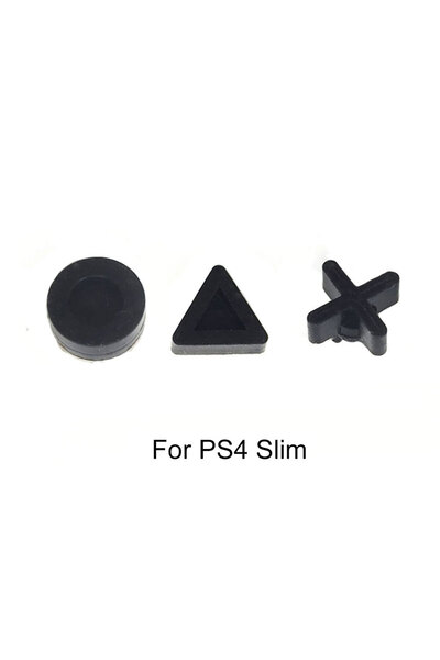 JCD For PS4 Slim Silicon Bottom Feet Pads Cover Cap For PS4 Pro Slim Console ...