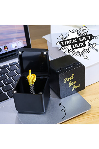 Choice 1 Piece Christmas Interesting Prank Gift Middle Finger in Box Christma...