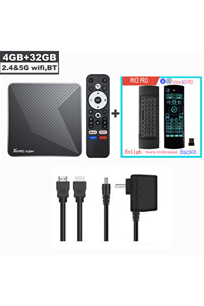 Choice EU Plug 4GB 32GB MX3PRO X88 PRO X5M Android 14 TV Box Amlogic S905X5M HD 8k 2.4G 5G Wifi6 BT5.0 1000