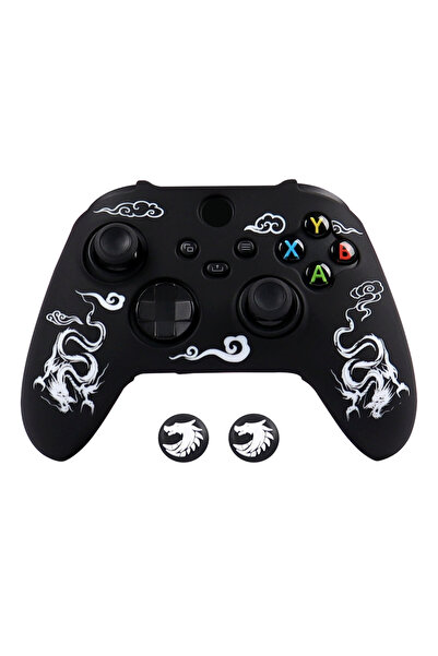 Choice غطاء سيليكون ناعم منقوش بالليزر A0559-3 لحافظة وحدة تحكم Xbox Series X...