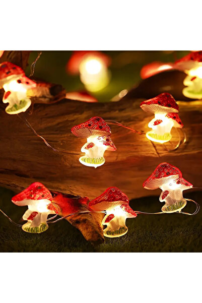 Choice 2 متر 20 ليد أبيض دافئ قطعة واحدة صغيرة على شكل فطر سلسلة ضوء سلك نحاس...