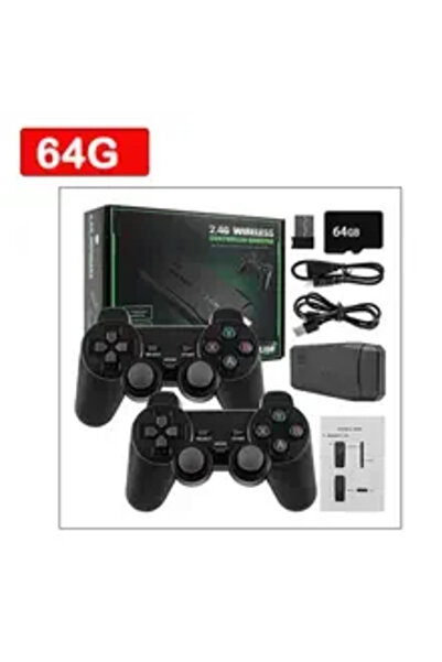 Choice 64G Double Happiness: 2.4G wireless gamepad set, easily team up and play games.Two people can enjoy