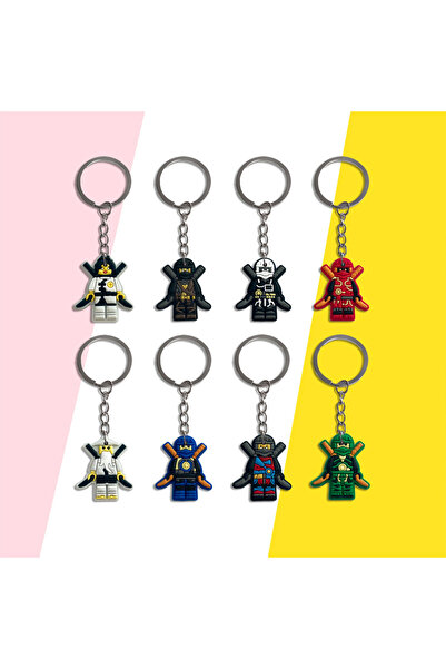 Miniso 20Pcs keychain 10-30pcs Ninjaed Keychains for Kids Birthday Party Decoration Gift Bag Fillers Stuffe