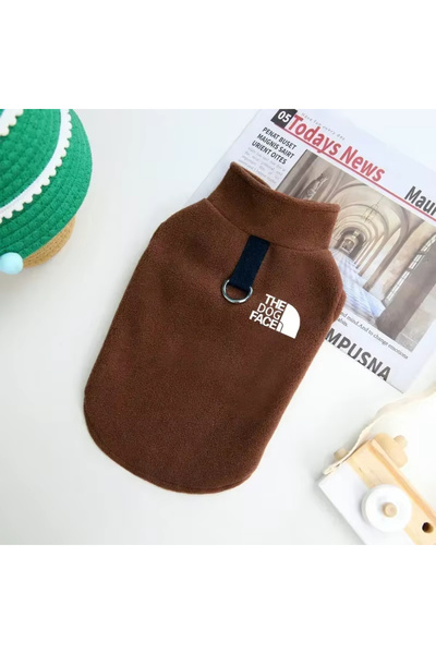 Choice ملابس كلاب أليفة L Brown1 مصنوعة من الصوف الدافئ ومعطف خريفي وشتوي منا...