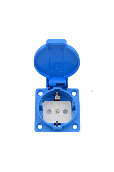 Choice Germany Blue Bolantedz 1Pcs Waterproof Franch Germany Industry Safety Outlet 16A 250V CE Cover Water