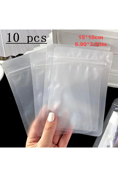 Choice Medium Size 10 pcs 10/50 Pcs Frosted Self Sealing Bag Matte Bone Bag Transparent Food Packaging Bag