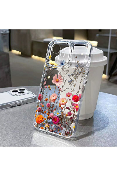 Choice جراب شفاف لهاتف iPhone 13 Clear01 JW40 Flower Vine لهاتف iPhone 16 Pro...