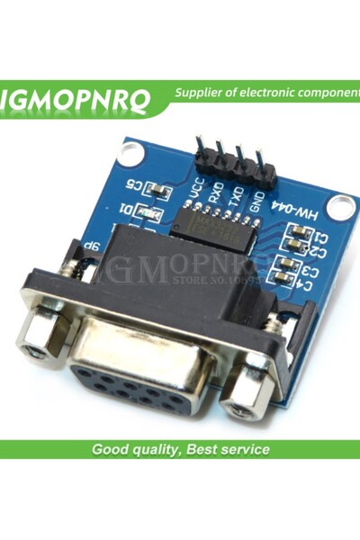 Choice 5pcs MAX3232 RS232 to TTL Serial Port Converter Module DB9 Connector MAX232 MAX-3232 RS-232