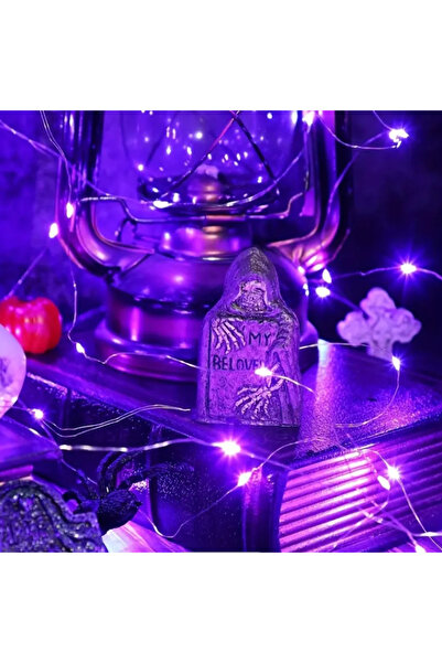 Choice 5 أمتار 50 مصباح LED أرجواني 5 أمتار 50 مصباح LED خرافي يعمل ببطارية A...