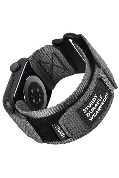 Choice سوار ساعة تكتيكي رمادي من النايلون، متوفر بأحجام 42 مم، 44 مم، 45 مم، ...