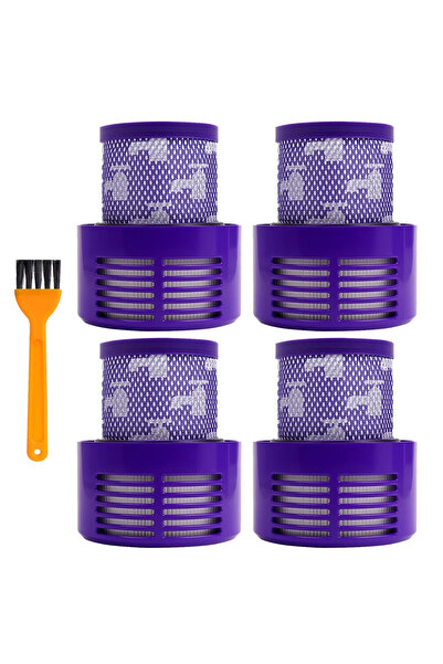 Choice 4pc with brush For Dyson V10 Filter Hepa Accessories Robot Vacuum Cleaner SV12 Washable Post-Filter