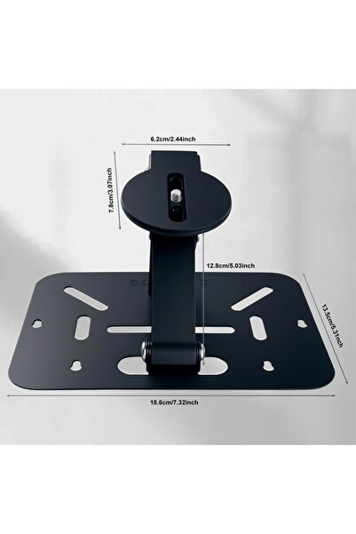Choice black Universal 1/4 Inch Screw Interface Mini Projectors Bracket Desktop Projector Holder Stand Tabl