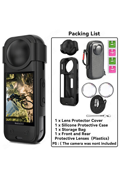 Choice لكاميرا Insta360 X5 KIT E لكاميرا Insta 360 X5 مجموعة ملحقات واقية/واق...