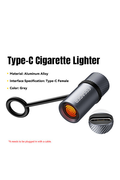 essager ولاعة سجائر صغيرة من النوع C أنثى من النوع C سلك تنجستن آمن وموفر للطاقة