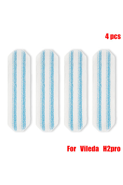 Choice 4 PCS For Vileda H2pro Robot Vacuum Cleaner Flat Mop 2pcs Replacement Parts Wipe Mop Home Rags Floo