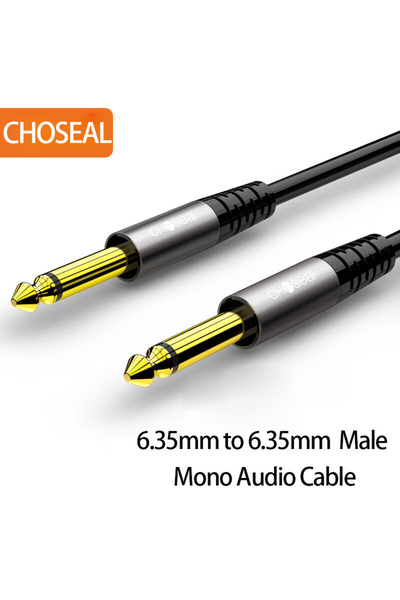 Choice 1m CHOSEAL 6.35mm Mono Jack 1/4" TS Cable Unbalanced Guitar Patch Cords/Instrument Cable 6.35mm Inst