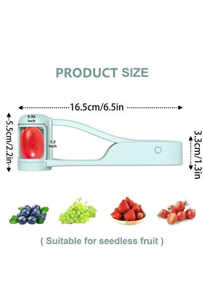 Choice أداة تقطيع الطماطم باللون الأزرق السماوي، أداة تقطيع العنب، أداة تقطيع...