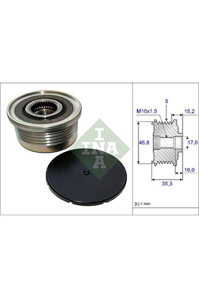 FAG Sistem Roata Libera Generator Dacia Logan/Sandero Mitsubishi Carisma/Spac...