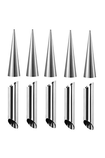 Choice قوالب كريمة بيضاوية الشكل مكونة من 10 قطع، 5/10 قطع، قوالب مخروطية من ...