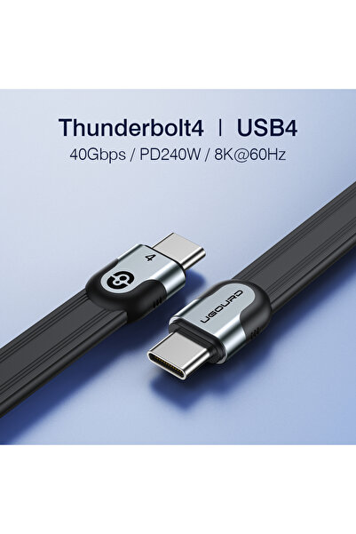 Choice كابل USB-C إلى Type-C بطول 1 متر وسرعة 40 جيجابت في الثانية PD240W 8K ...