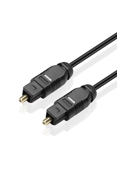 Choice 1 متر أسود قطعتان من 1 إلى 3 قطع لكابل الصوت البصري الرقمي المطلي بالذ...