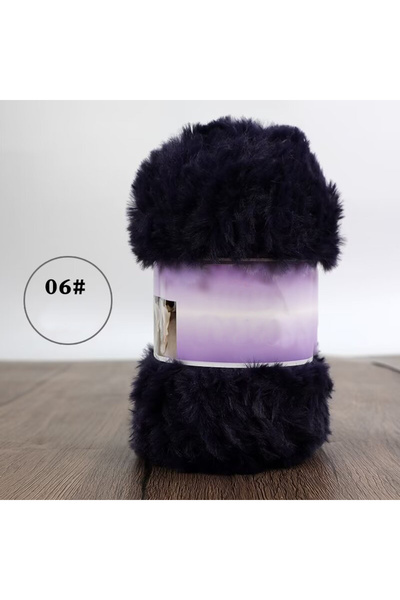 Choice خيوط فرو صناعي أزرق تبتي 06، وزن 200 غرام، لحياكة النعال المصنوعة يدوي...