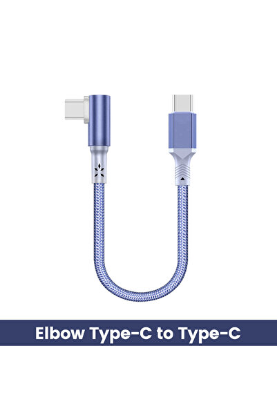 Choice كابل USB C مضفر 60 وات للشحن السريع وبيانات لأجهزة iPhone 15 بطول 0.2 ...