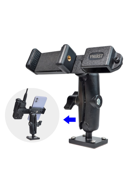 Choice1 حامل راديو محمول وميكروفون CB L-2-3 مع قاعدة تثبيت مثقاب شديدة التحمل...