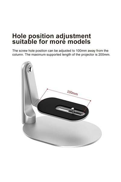Choice Silver Salange Projector Stand Mount Desktop Holder Adjustable Projector Bracket for XGIMI Halo H6 X