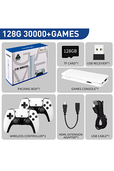 Choice 128G M15 4K Game Stick TV Video Game Console 64G Built-in 20000 Games Retro Handheld Game Player Wit