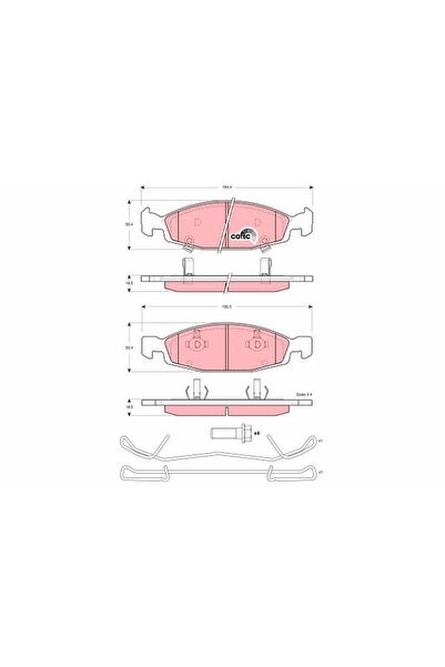 TRW Set Placute Frana Frana Disc Jeep Cherokee